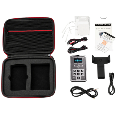a case with a remote control and accessories